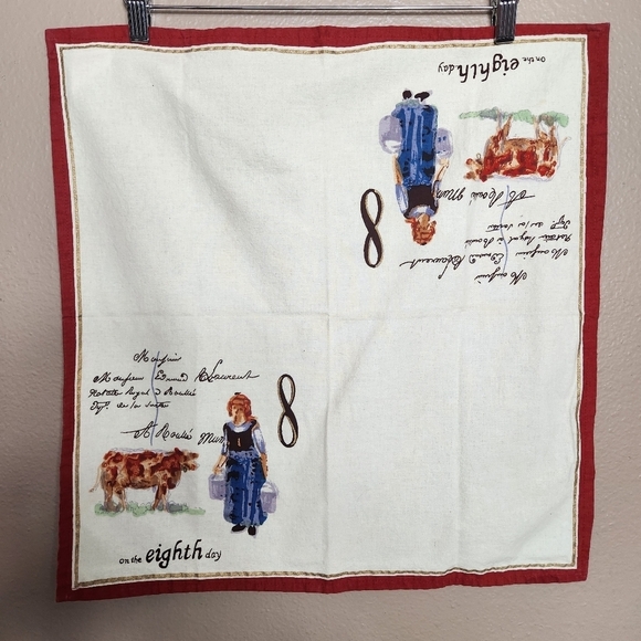 Williams Sonoma 12 Days Of Christmas Napkin #8 - Picture 1 of 4